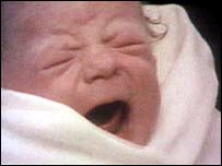 Louise Brown recin nacida.