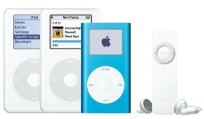 apple ipod-familia