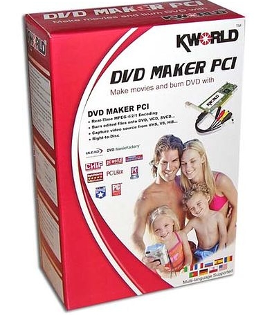 KWorld DVD MAKER PCI para grabar y editar vídeos  de reproductores DVD y VHS