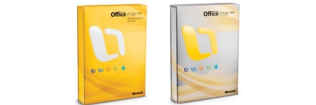 Office 2008 para mac, cajas