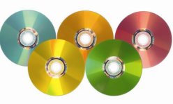 Nuevos DVD+R Lightscribe Verbatim en cinco colores metálicos.