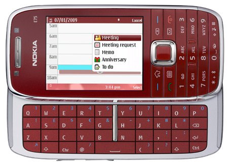 Nokia E75 rojo