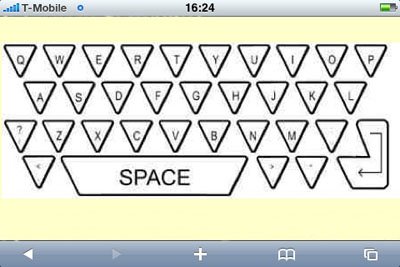 teclado triangular