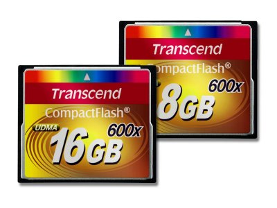 Transcend presenta su tarjeta ultrarrápida CompactFlash 600X