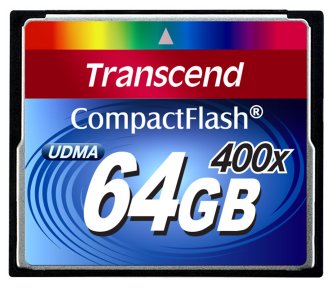 Transcend presenta su nueva tarjeta de memoria CompactFlash 400X de 64GB