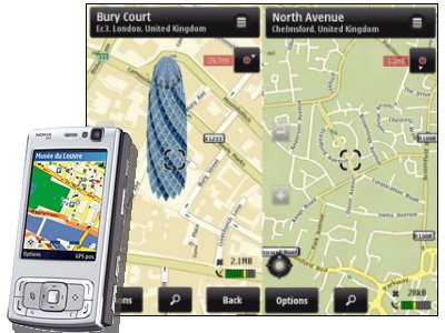 Nokia ofrece gratis navegación GPS para coche y peatón.