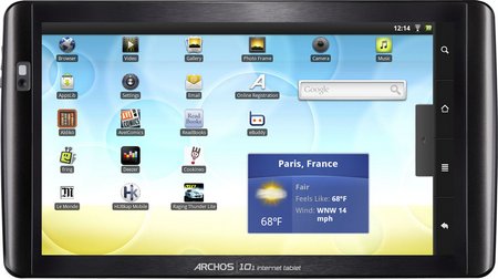 El ARCHOS 101 Internet Tablet, un tablet con Android y pantalla de 10"