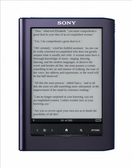 Sony Reader Touch Edition, lector de libros electrónicos con pantalla táctil
