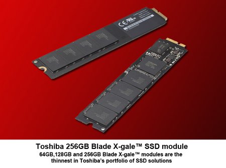 Toshiba Blade X-Gale, discos SSD (flash) de hastas 256 GB