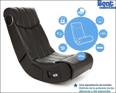 El sillón multimedia con altavoces incorporados y conexión wifi