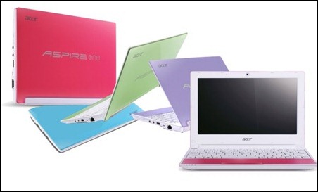 Acer Aspire One Happy, los colores inundan tu netbook