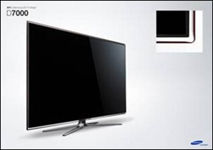 TV LED Serie D7000 de Samsung, slim y compatible con tecnología Smart Hub