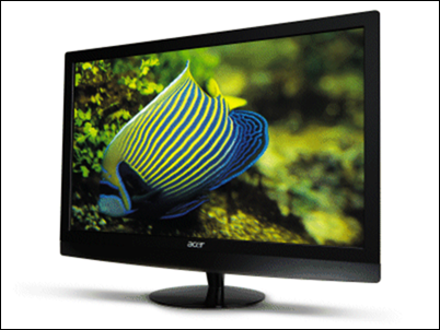 Monitores televisión serie MT de Acer con soporte TDT HD y grabación en disco duro.