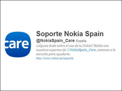 Nokia abre @NokiaSpain_Care en Twitter como canal de Atención al Cliente