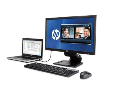 Base de HP convierte portátiles en PCs de sobremesa