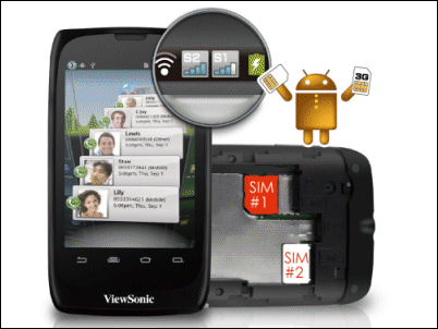 Viewsonic ViewPhone 3, smartphone dual SIM a 215€