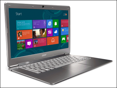 Los ultrabooks de Acer tendrán actualización gratis a Windows 8