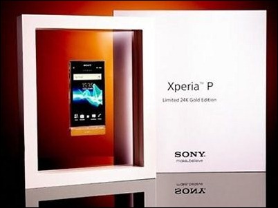 Sony crea un Xperia P con revestimiento de oro de 24 quilates