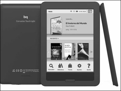 bq Cervantes Touch Light, el nuevo e-reader de bq con pantalla HD y sistema frontlight