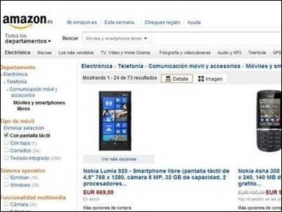 Nokia venderá sus móviles en Amazon