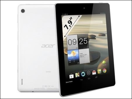 Acer  Iconia A1, tablet con procesador de cuatro núcleos y pantalla LED IPS de 7,9”