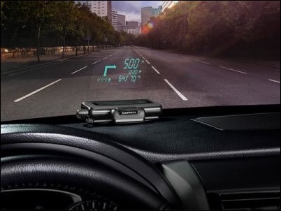 Garmin Hud, el GPS que muestra las instrucciones en el parabrisas del automóvil