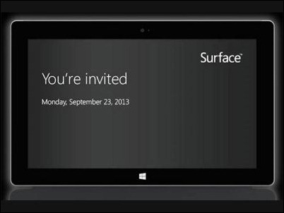 Microsoft presentará el 23 de septiembre los nuevos Surface