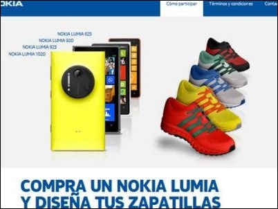 Compra un Nokia Lumia y diseña tus zapatillas