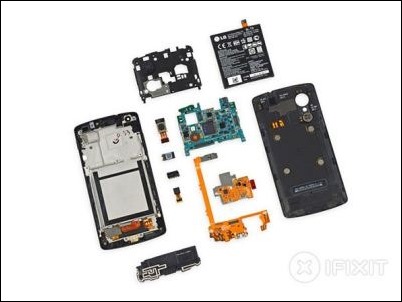 Nexus 5, accesible a su interior y fácil de reparar
