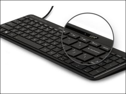 HP presenta el primer teclado con tecnología Leap Motion.