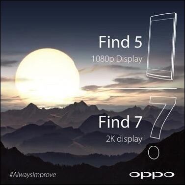 Oppo Find7, smartphone con pantalla 2K para el 2014