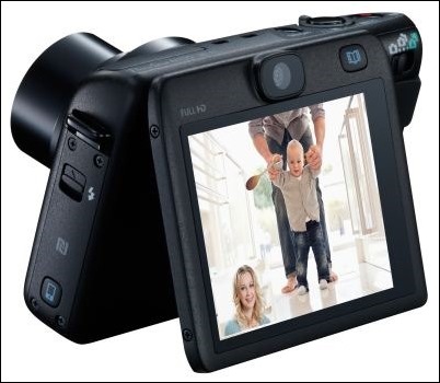 Canon PowerShot N100, captura dual con sus dos objetivos: delantero y trasero