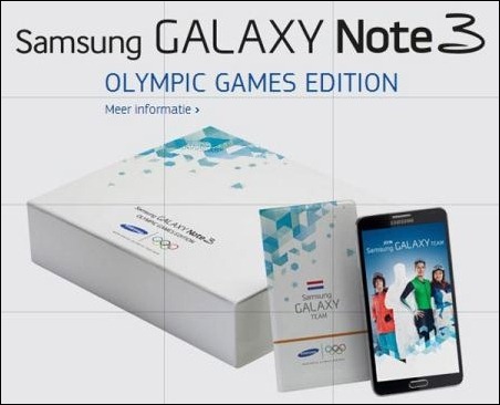Samsung Galaxy Note 3 “Olympic”, el phablet oficial de los Juegos de Sochi