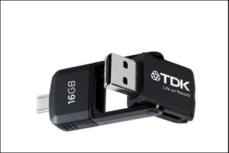 TDK 2 en 1, la memoria flash compatible con los smartphones Android y PCs
