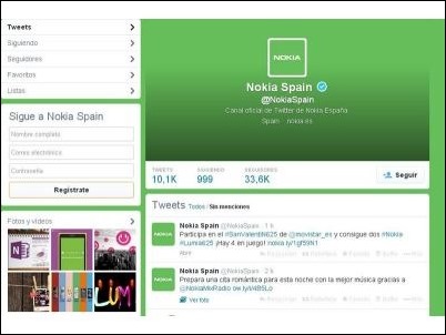 Nokia cambia el color de sus redes sociales a verde…. ¿se prepara para Android?