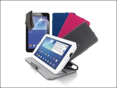 Funda tipo folio y protector de pantalla de Trust para Galaxy Tab3 Lite