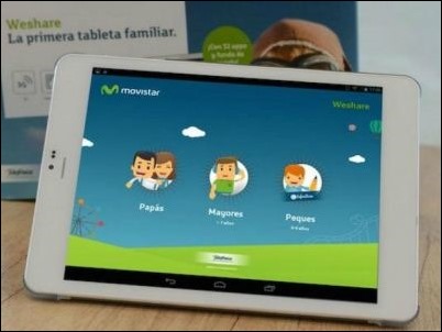 “WeShare”, el tablet familiar de Telefónica.