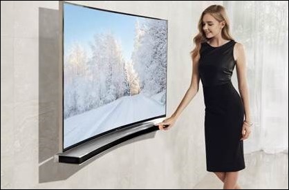 Samsung presenta la primera barra de sonido curva para televisores