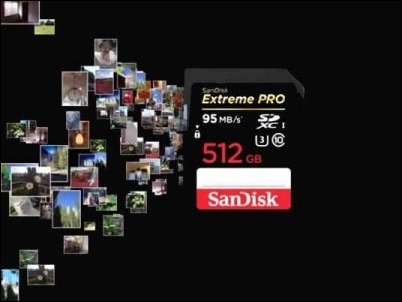 Sandisk lanza tarjeta SD de 512GB