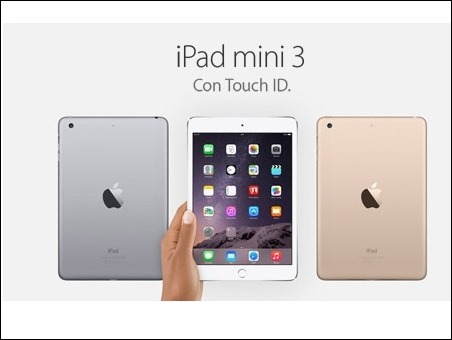 Apple integra el Touch ID en el iPad Mini 3