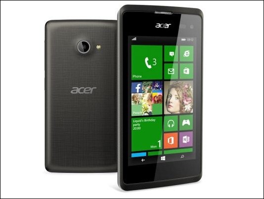 #MWC15: Acer presenta su primer teléfono con Windows 8.1 al precio de 79€