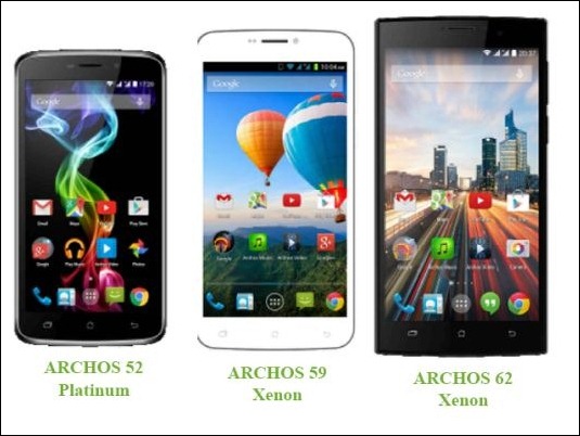 Archos presenta en el #MWC15, 3 smartphones con pantallas HD extra-grandes por menos de 180€!