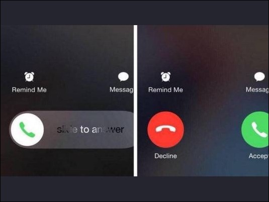 ¿Por qué los usuarios de iPhone tienen dos opciones para contestar sus llamadas?