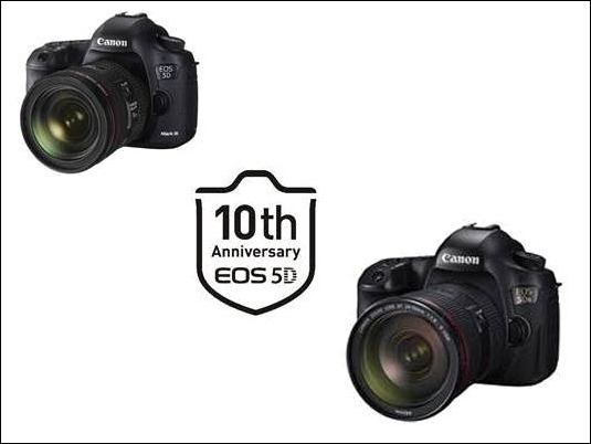 Canon celebra el X aniversario de la serie EOS 5D