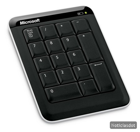 Microsoft lanza un teclado numérico que funciona por Bluetooth, ideal para portátiles