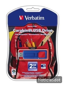 USB Carabiner de Verbatim, el pendriver con diseño de mosqueton