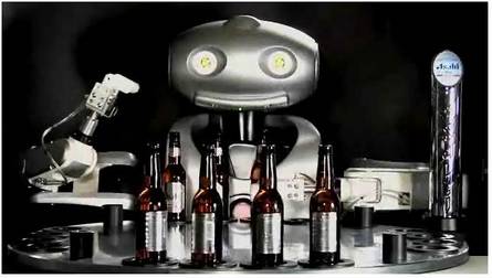 Mr. Asahi el barman robot