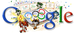 Google homenajea a los Juegos de Beijing en su página de inicio