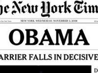 Se disparan en eBay los precios de los periódicos con la victoria de Obama