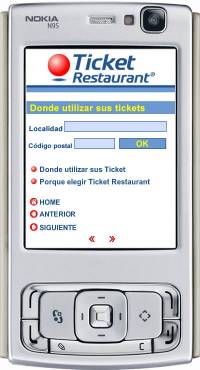 Los usuarios de Ticket Restaurant podrán localizar los restaurantes desde su móvil